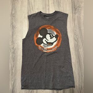 Hanes Charcoal Mickey Mouse Tank Top